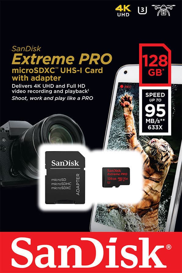 SanDisk Class 10 SD Memory Card with SD Adapter 16GB_256GB